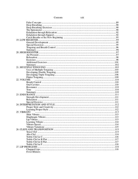 The Trombonist's Handbook, A Complete Guide to Playing and Teaching the Trombone by Reginald H. Fink - Page 5