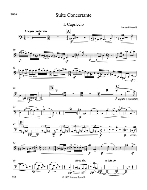 Suite Concertante for Tuba